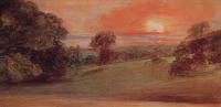 Constable, John - Evening Landscape at East Bergholt